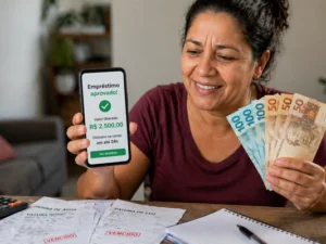 Empréstimo online disponível: Selecione o valor