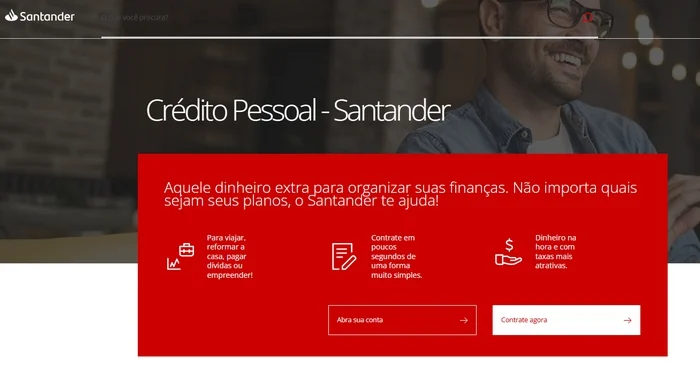 Como simular empréstimo no banco Santander