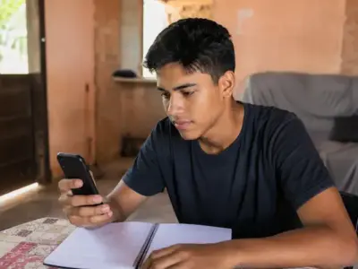 Jovem aprendiz no WhatsApp